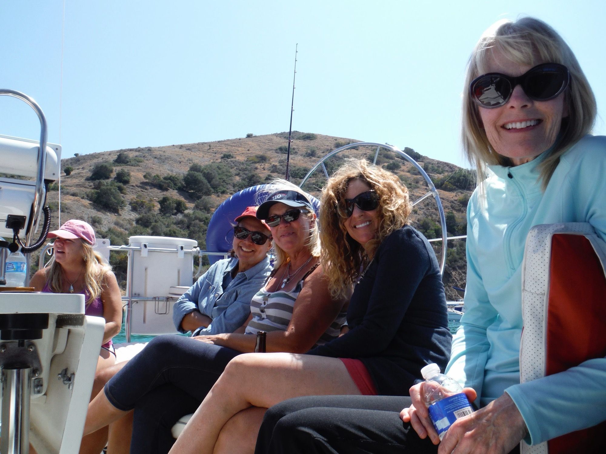 Guests on a Prince Charters trip out to Catalina