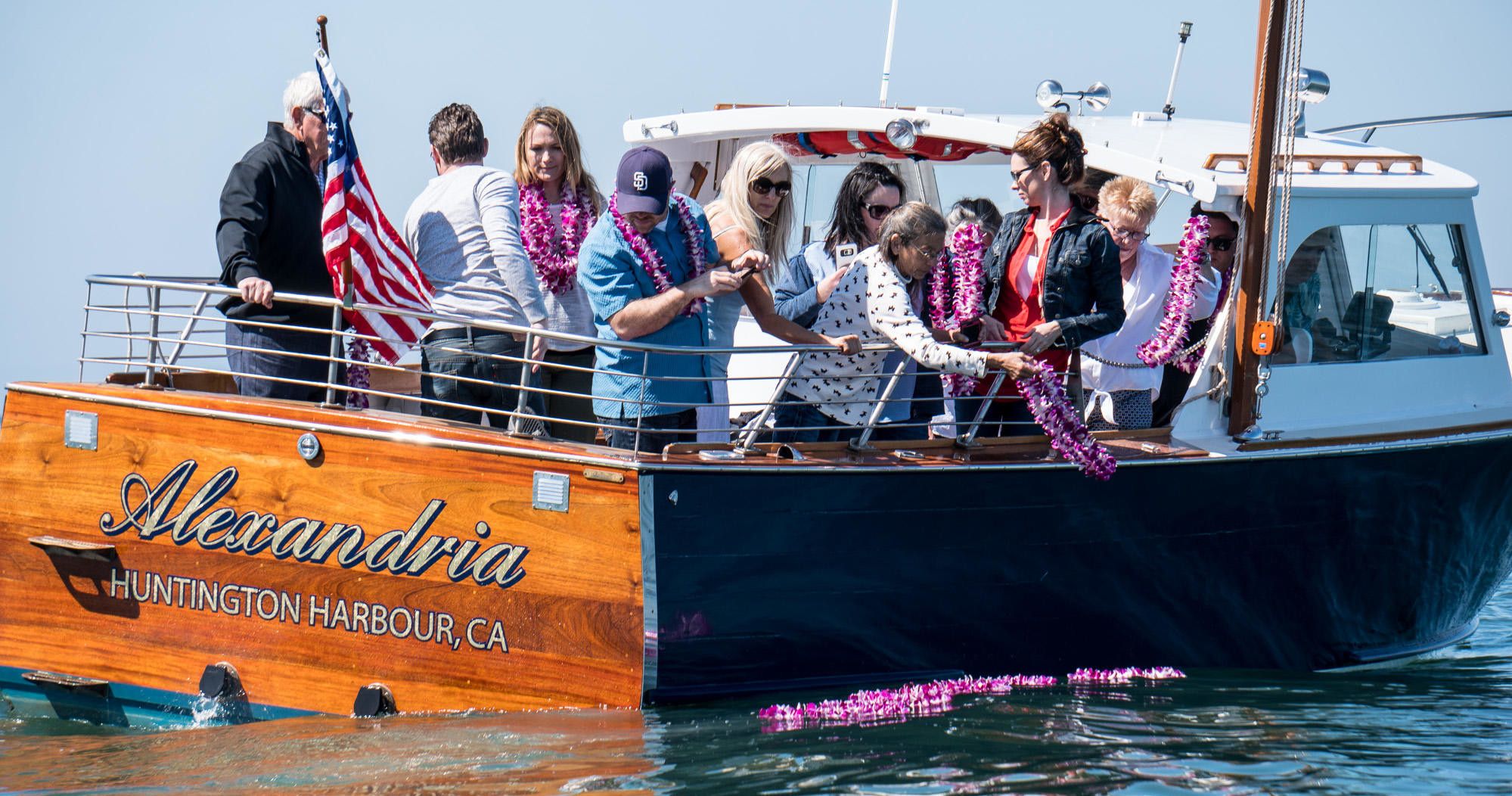 Memorial Service Classic Wood Boat image 3